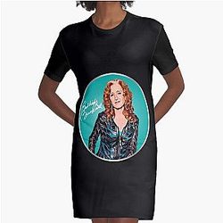 Signature Bonnie Raitt Gifts For Fans Graphic T-Shirt Dress