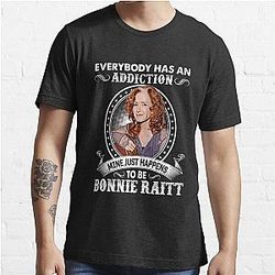 Everybody Has An Addiction Mine Just Happens To Be Bonnie Raitt Vintage Essential T-Shirt