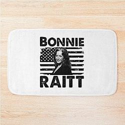Retro American Flag Bonnie Raitt Music Gift Bath Mat