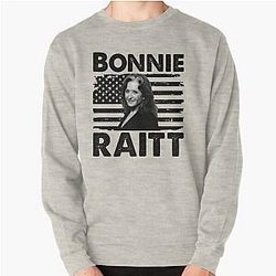Retro American Flag Bonnie Raitt Music Gift Pullover Sweatshirt