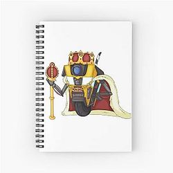 Borderlands King Claptrap Spiral Notebook
