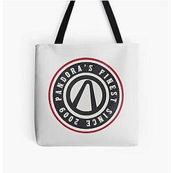 Pandora ist schön - Borderlands Mode Logo alle über Druck Tote Tasche