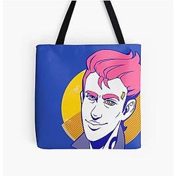 Atlas Rhys auf blauem Hintergrund - Borderlands Fan Kunst All Over Print Tote Bag