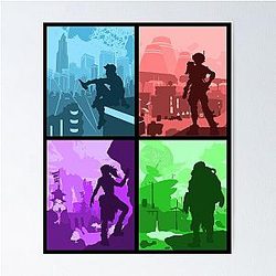Borderlands 3 Silhouettes Poster