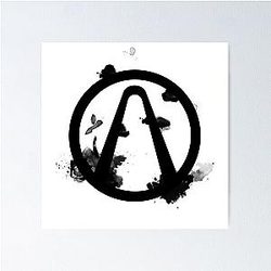 Vault Logo Black - Borderlands Poster