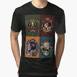 1920’s Tattoo Style Borderlands 3 Squad Tri-blend T-Shirt