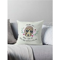 Sich niedlich fühlen - Borderlands Psycho Throw Pillow