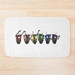 Borderlands Claptrap Regenbogen - horizontale Badewanne Mat