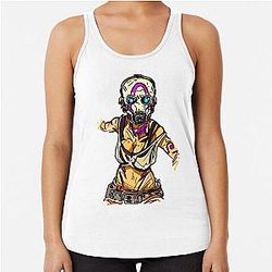 Borderlands 3 Weibliche Psycho in Pink Maskrback Tank Top
