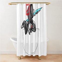 Borderlands Zer0 Pocket Shower Curtain