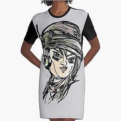 Borderlands 3 Moze the Gunner Graphic T-Shirt Dress