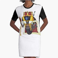 Borderlands King Claptrap Graphic T-Shirt jurk