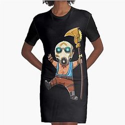 Borderlands 3 Psycho Mask Graphic T-Shirt jurk