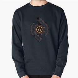 Borderlands blaues und gelbes Logo Pullover Sweatshirt