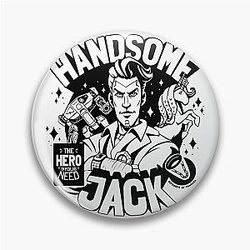 Knappe Jack is de held die je nodig hebt. Borderlands fan art Pin