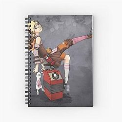 Lady Tina von Blowupyourfaceheim Spiral-Notebook