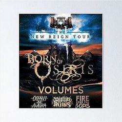 born of osiris the new reign tour 2017 Poster