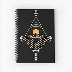 Osiris (three pyramids of Giza)  Spiral Notebook