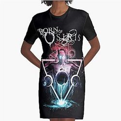Born of Osiris - Abstract Chaos Graphic T-Shirt Dress