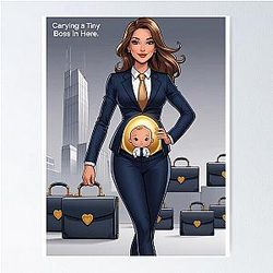 Boss Baby Maternity T Shirt Poster