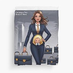 Boss Baby Maternity T-Shirt Duvet Cover is cleaned to be: Boss Baby Maternity T Shirt Duvet Cover