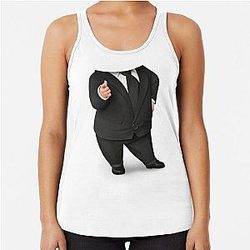 Boss Baby Funny Dad Racerback Tank Top