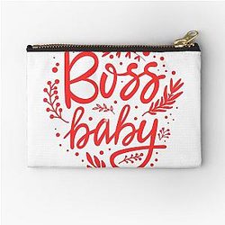 Boss Baby Tshirt Zipper Pouch