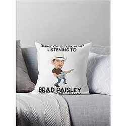 Brad Paisley Throw Pillow