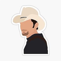 Brad Paisley Drawing Sticker