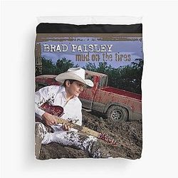 Brad Paisley Mud Tires Duvet Cover