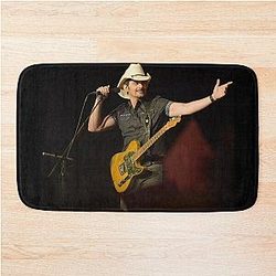 Country Music Brad Paisley Art Bath Mat