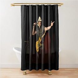 Country Music Brad Paisley Poster Art Shower Curtain