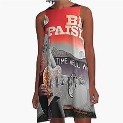 Brad Paisley Time Well Wasted A-Line Dress