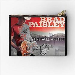 Brad Paisley Time Wasted Zipper Pouch