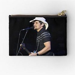 Brad Paisley Photograph Zipper Pouch