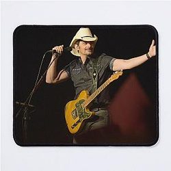 Country Music Brad Paisley Art Mouse Pad