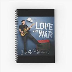 Brad Paisley Love Spiral Notebook