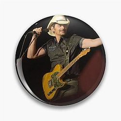 Country Music Brad Paisley Pin Art Poster
