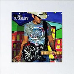 Brad Paisley American Saturday night Poster