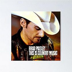 Brad Paisley Country Music Poster