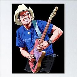 Brad Paisley An illustration Poster
