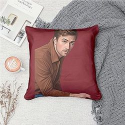 Brandon Sklenar LA 0601 - Portrays Spencer Dutton in Western epic Brandon Sklenar Pillows Cover