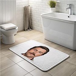 Brandon Sklenar LA 0601 - Known for rugged and charismatic characters Brandon Sklenar Bath Mats