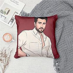 Brandon Sklenar LA 0601 - Rising American film and television actor Brandon Sklenar Pillows Cover