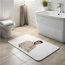Brandon Sklenar LA 0601 - Rising American film and television actor Brandon Sklenar Bath Mats