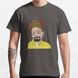 Bryan Cranston as Walter White from Breaking Bad Portraits in Weirdtual Reality Classic T-Shirt
