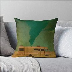 breaking bad bus Throw Pillow