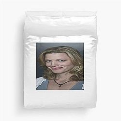 Stretched Skyler White Face Breaking Bad Meme Duvet Cover