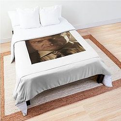 Stretched Hank Schrader Face Breaking Bad Meme  Comforter
