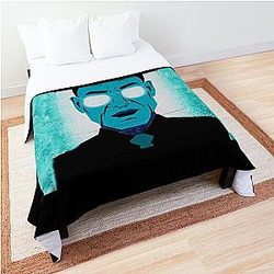 Gus fring breaking bad stencil design  Comforter